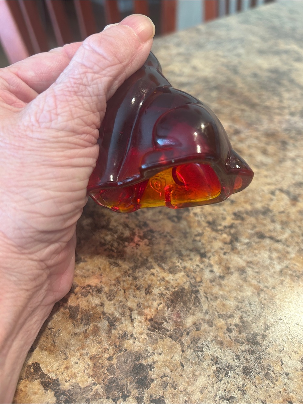 Beautiful rare  vintage red/amberine Degenhart pooch - Picture 5 of 6